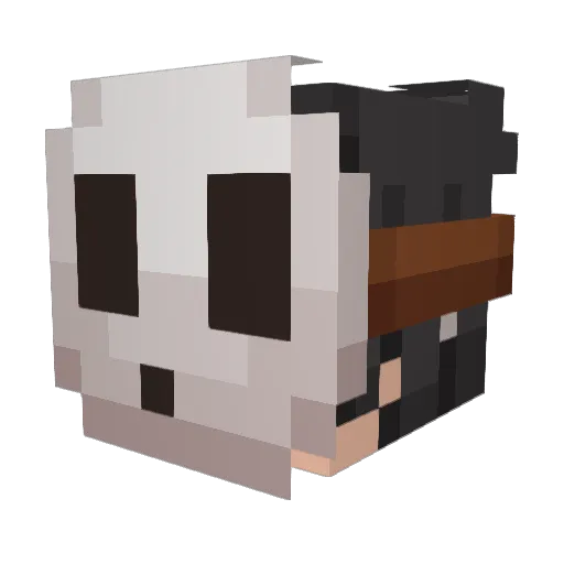 DrSullyD Minecraft avatar head, 3D render