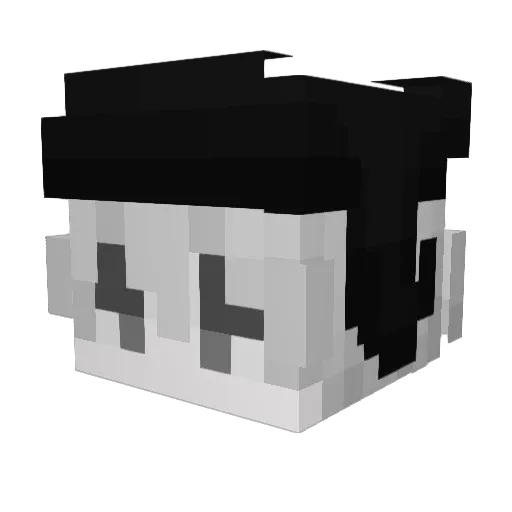 DrSwxty Minecraft avatar head, 3D render