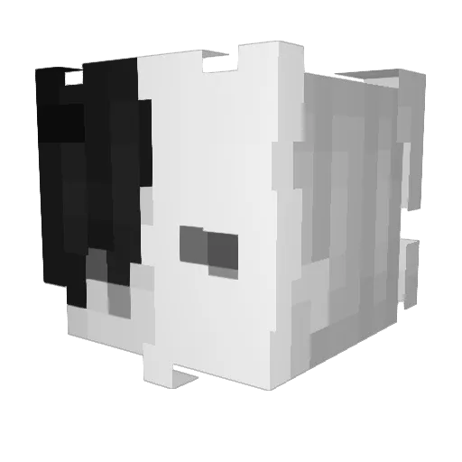 DrTermi Minecraft avatar head, 3D render