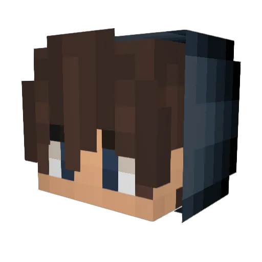 DrTerriblePvP Minecraft avatar head, 3D render