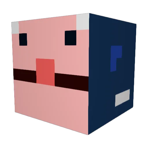 DrTh0msen Minecraft avatar head, 3D render