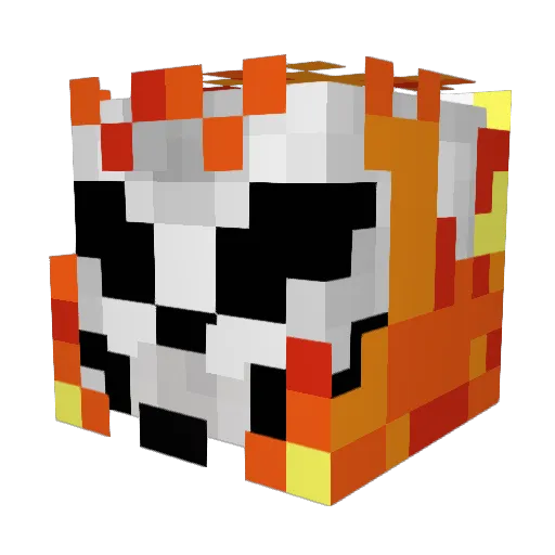 DrTiny Minecraft avatar head, 3D render