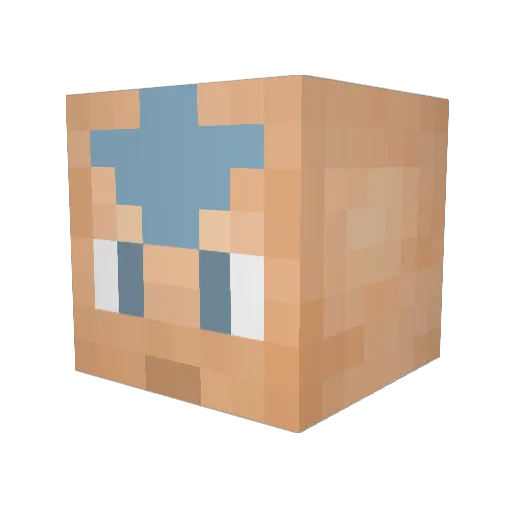 DrTrey28 Minecraft avatar head, 3D render
