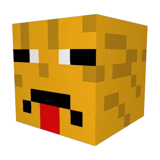 DrUst04 Minecraft avatar head, 3D render