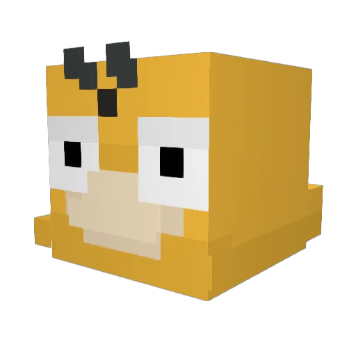 DrVolibear Minecraft avatar head, 3D render