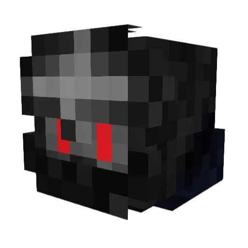 DrWaffIes Minecraft avatar head, 3D render
