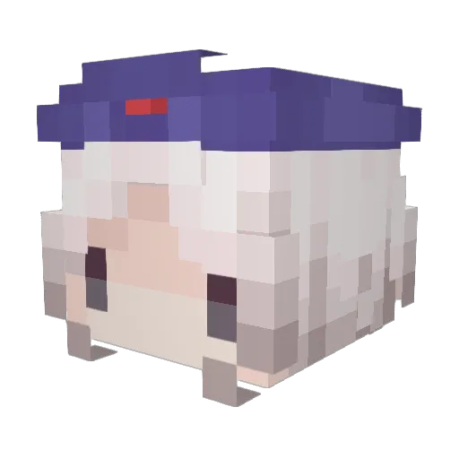 DrWasteland Minecraft avatar head, 3D render