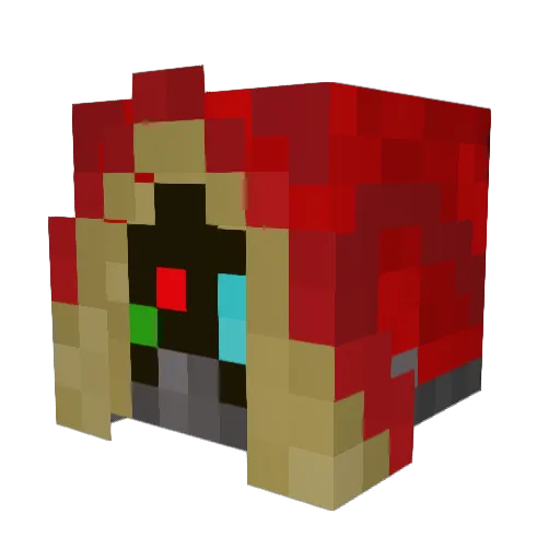 DrWubz Minecraft avatar head, 3D render
