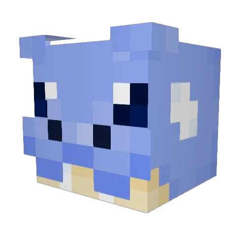 DrYamston Minecraft avatar head, 3D render