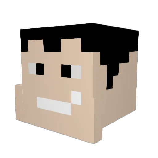 DrYsTeAk31 Minecraft avatar head, 3D render