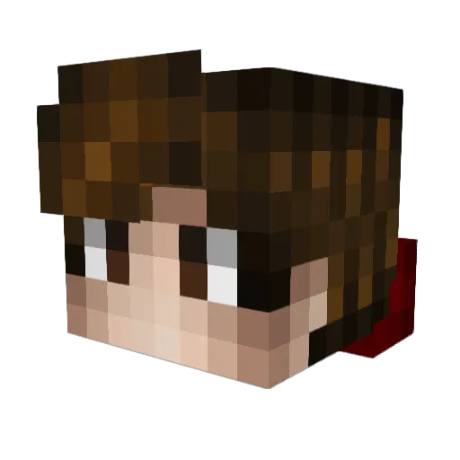 DrZesty Minecraft avatar head, 3D render