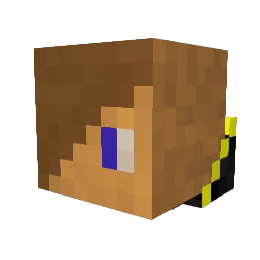 DrZyklop Minecraft avatar head, 3D render