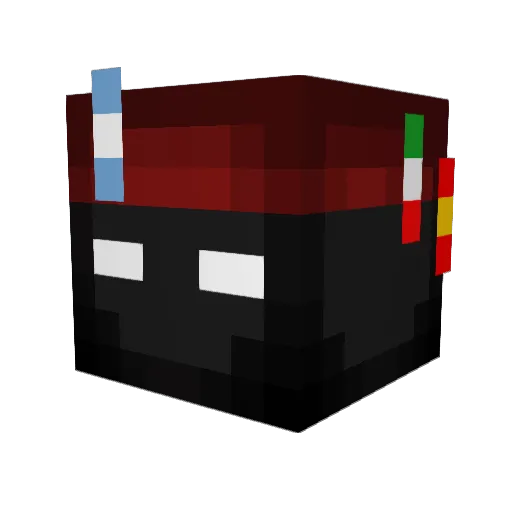 Dr_Atlas Minecraft avatar head, 3D render