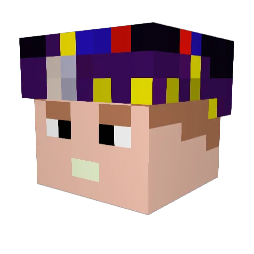 Dr_Atomic Minecraft avatar head, 3D render