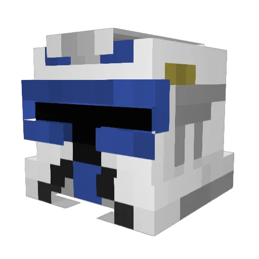Dr_Bailey Minecraft avatar head, 3D render