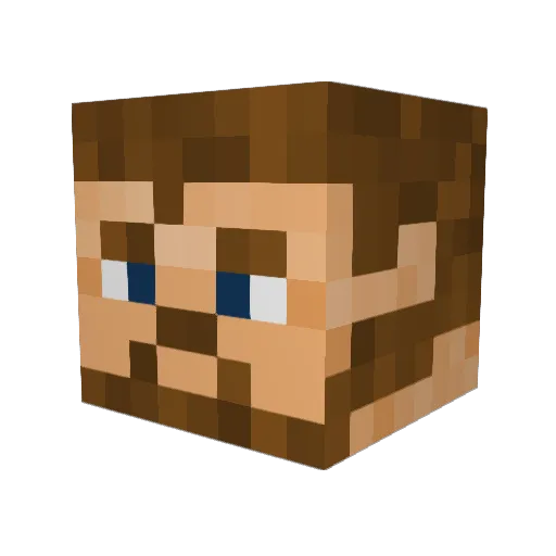Dr_Banzai Minecraft avatar head, 3D render