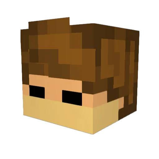 Dr_Brandini Minecraft avatar head, 3D render