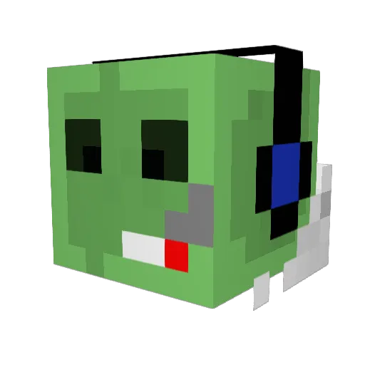 Dr_Buds Minecraft avatar head, 3D render