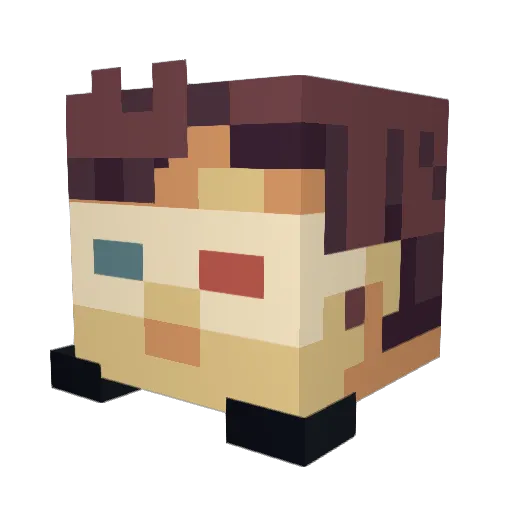 Dr_Combustion Minecraft avatar head, 3D render
