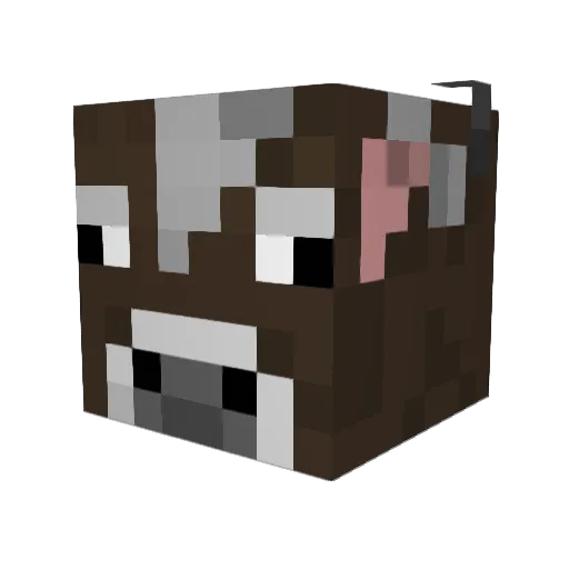 Dr_Cow_ Minecraft avatar head, 3D render