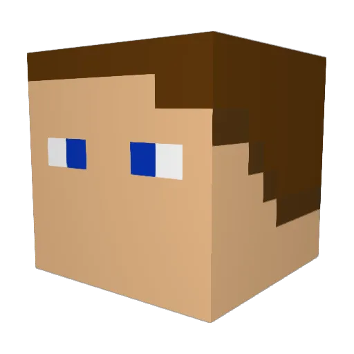 Dr_Damon Minecraft avatar head, 3D render