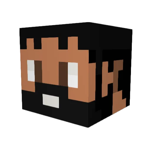 Dr_Dariusz Minecraft avatar head, 3D render