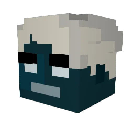 Dr_Dnkr Minecraft avatar head, 3D render