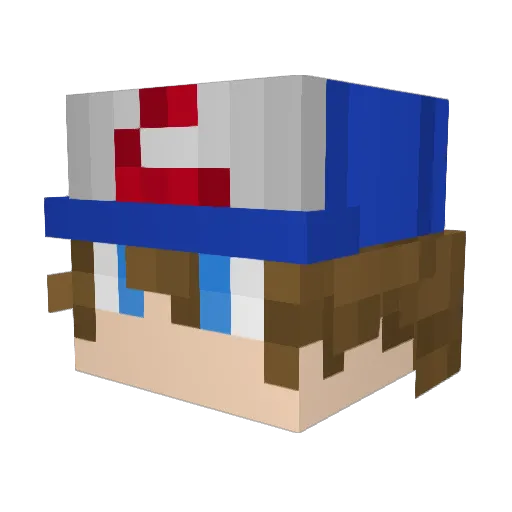 Dr_Dynamite722 Minecraft avatar head, 3D render