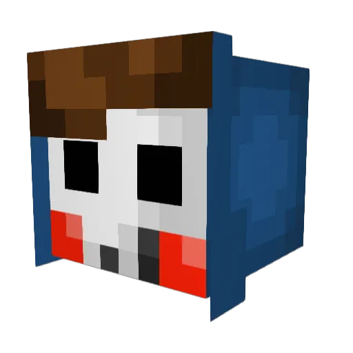 Dr_Ego Minecraft avatar head, 3D render