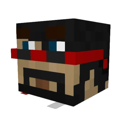 Dr_Exam Minecraft avatar head, 3D render