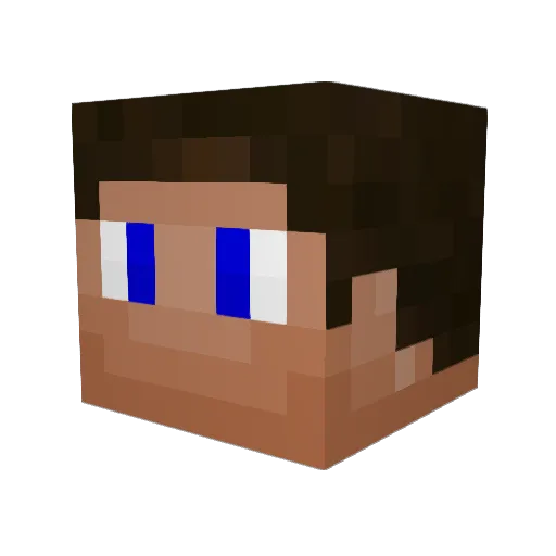 Dr_Fish_ Minecraft avatar head, 3D render