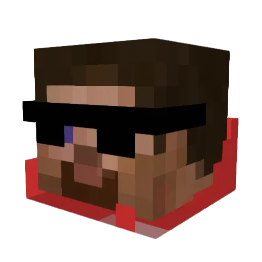 Dr_Flixbus Minecraft avatar head, 3D render