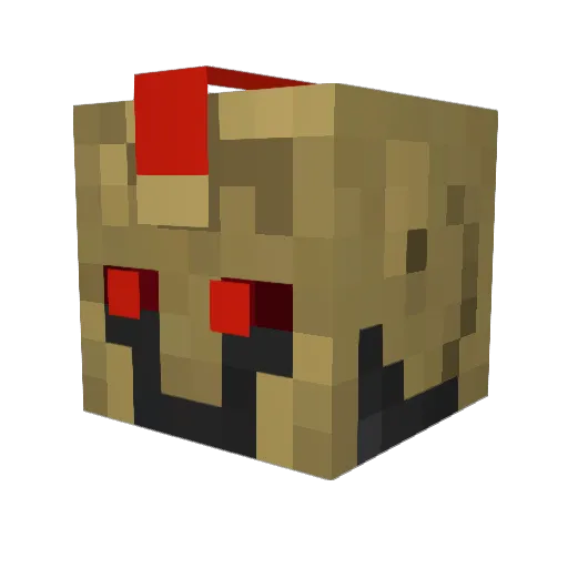 Dr_Gizmos Minecraft avatar head, 3D render