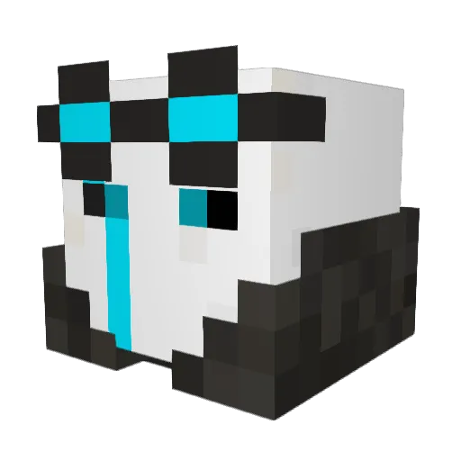 Dr_Great Minecraft avatar head, 3D render