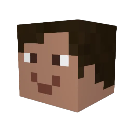 Dr_Gregman Minecraft avatar head, 3D render