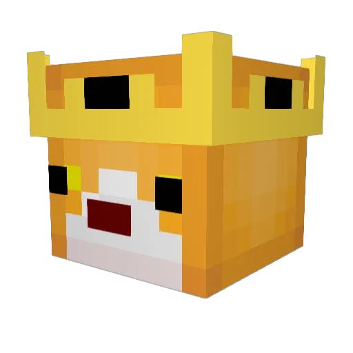 Dr_Heggman Minecraft avatar head, 3D render