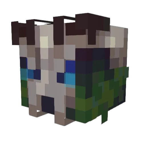 Dr_Hellstern Minecraft avatar head, 3D render