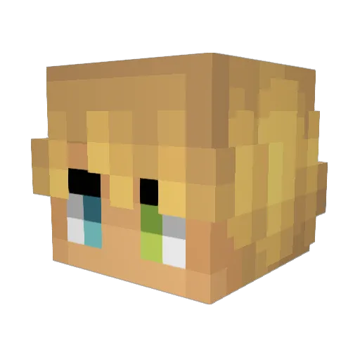 Dr_JACman Minecraft avatar head, 3D render