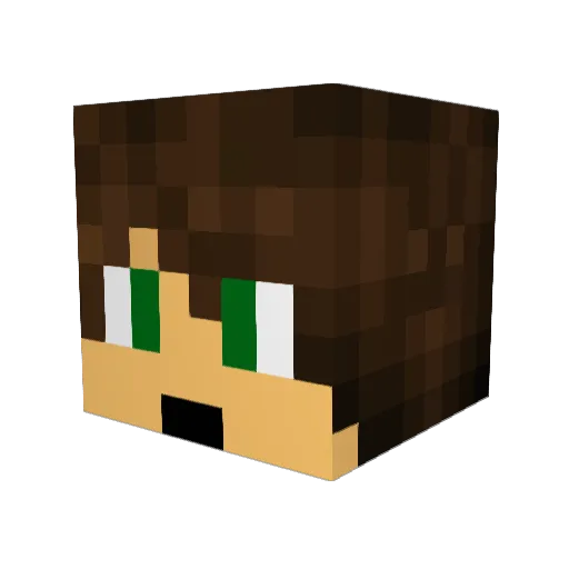 Dr_K4rma Minecraft avatar head, 3D render
