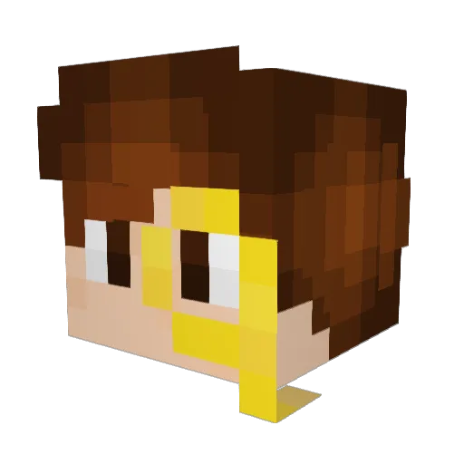 Dr_LoFi Minecraft avatar head, 3D render