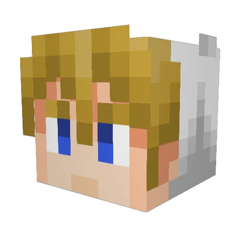 Dr_Manu Minecraft avatar head, 3D render