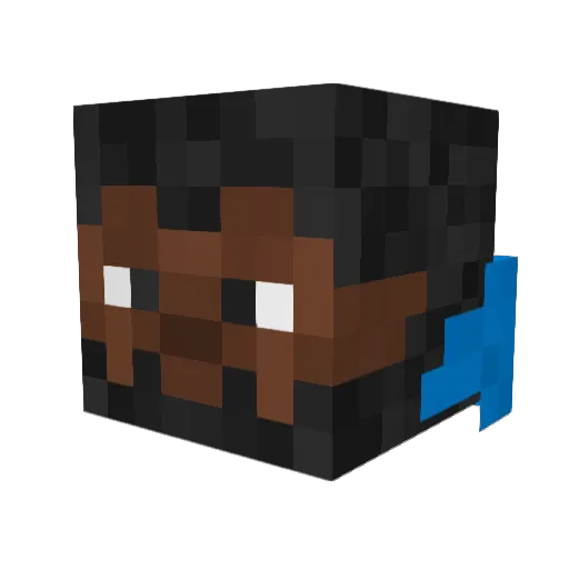 Dr_Marvel Minecraft avatar head, 3D render