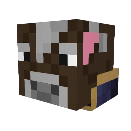 Dr_Milk Minecraft avatar head, 3D render