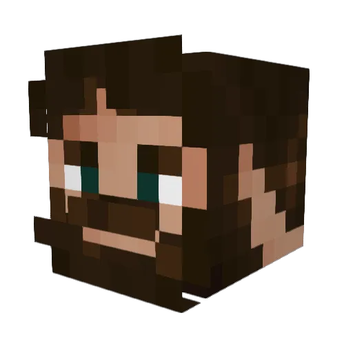Dr_Morio Minecraft avatar head, 3D render