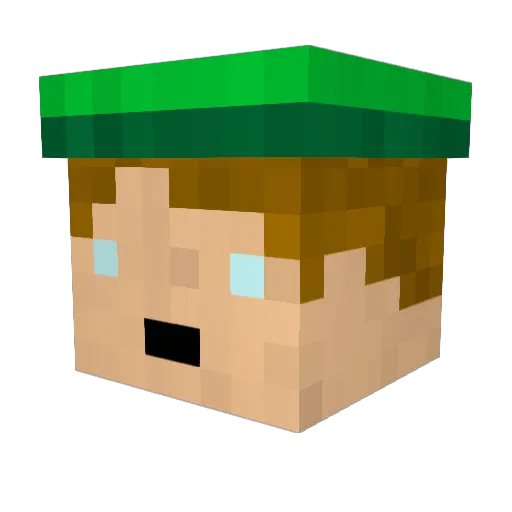 Dr_Niet Minecraft avatar head, 3D render