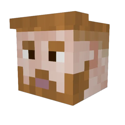 Dr_Osterman Minecraft avatar head, 3D render