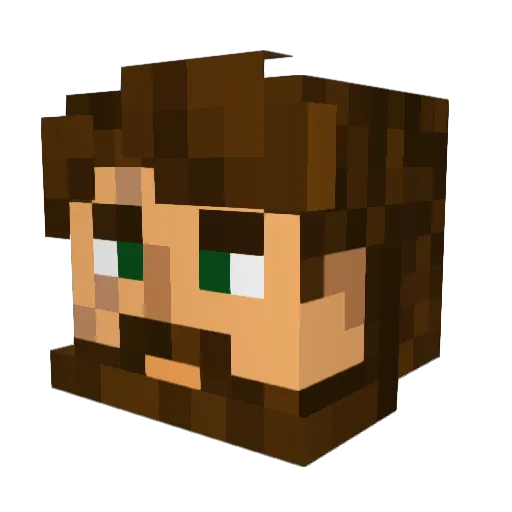 Dr_Pickle_123 Minecraft avatar head, 3D render