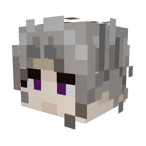 Dr_Pikmin Minecraft avatar head, 3D render
