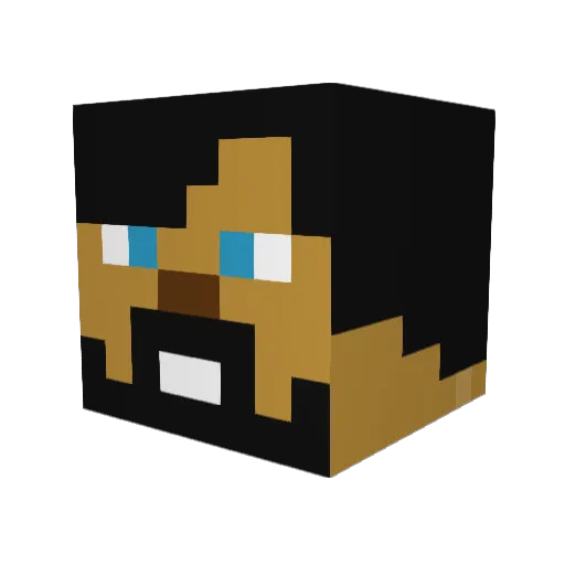 Dr_QuickyMC Minecraft avatar head, 3D render