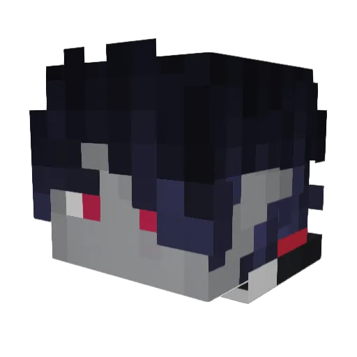 Dr_Romm Minecraft avatar head, 3D render
